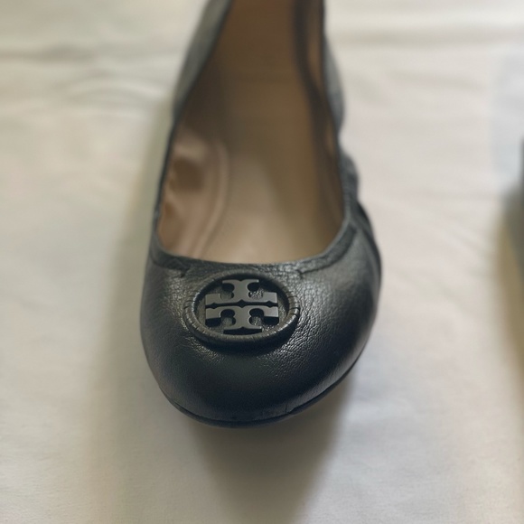 Tory Burch Allie Ballet Flats Black Leather - Picture 5 of 6